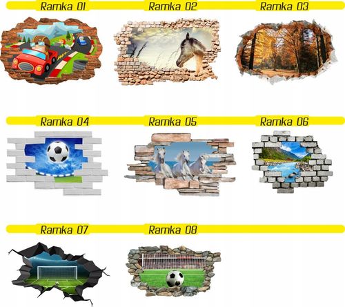 Naklejka samoprzylepna efekt 3D piłkarz stickers na Arena.pl