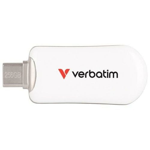 pendrive verbatim plectra 256gb usb-c    biały/white 30230 na Arena.pl