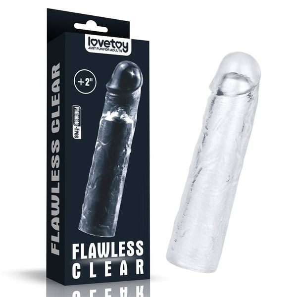 Uniwersalna Nasada Na Członka - Flawless Clear Penis Sleeve Add 2'' zdjęcie 1
