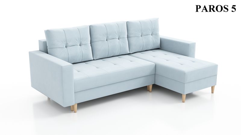 Narożnik rozkładany SCANDI na sprężynach, pojemnik zdjęcie 22