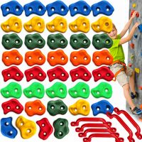 Kamienie Wspinaczkowe 39szt Uchwyty Do Wspinaczki 6szt Dla Dzieci Śruby