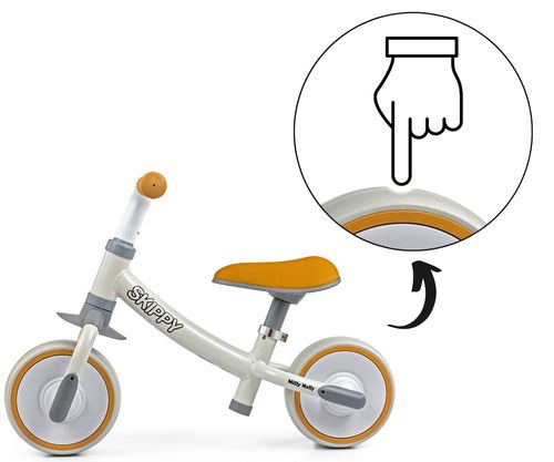 MILLY MALLY 6377 Rowerek biegowy Skippy White na Arena.pl