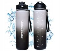 BUTELKA BIDON NA WODĘ 1L TRITANOWA SPORTOWA ZE SŁOMKĄ PODZIAŁKA