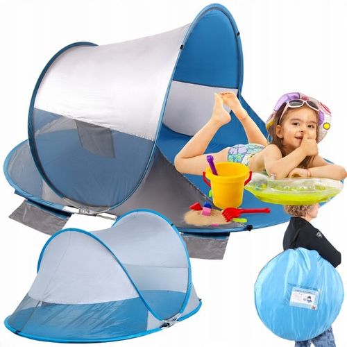 NAMIOT PLAŻOWY SAMOROZKŁADAJĄCY FILTR UV PARAWAN pop up ochrona na słońce na Arena.pl