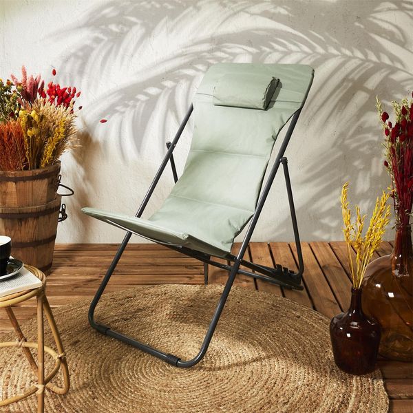 Leżak Grue khaki zdjęcie 2