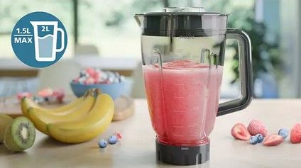 Blender kielichowy Philips 5000 Series HR3020/20 1000W 3 prędkości Szary zdjęcie 4