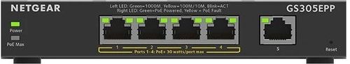 Switch Netgear 5p GS305EPP (5x10/100/1000Mbit, 4xPoE+) na Arena.pl