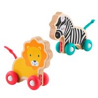 FISHER PRICE ZWIERZĄTKA DREWNIANE DO PCHANIA