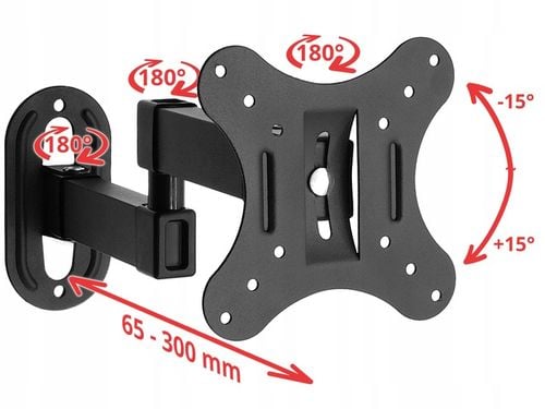 UCHWYT DO TELEWIZORA MONITORA 13-32 CALE ścienny obrotowy regulowany na Arena.pl