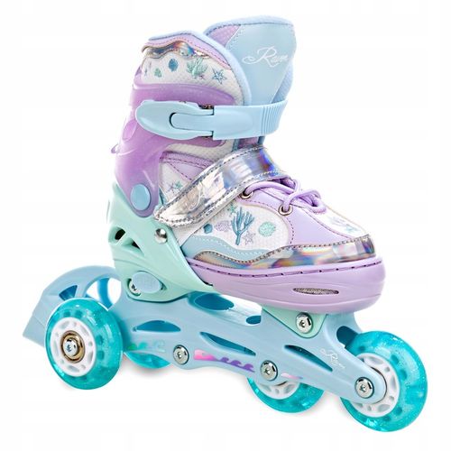 Rolki Wrotki 3w1 Regulowane RAVEN Isla 34-37 Kółka LED na Arena.pl