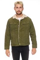 LEE SHERPA JACKET OLIVE GREEN L87AQM25 L