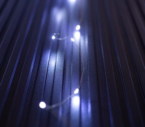 KURTYNA ŚWIETLNA LAMPKI SOPLE DRUCIKI 200 LED 2x2m GIRLANDA USB + ADAPTER na Arena.pl