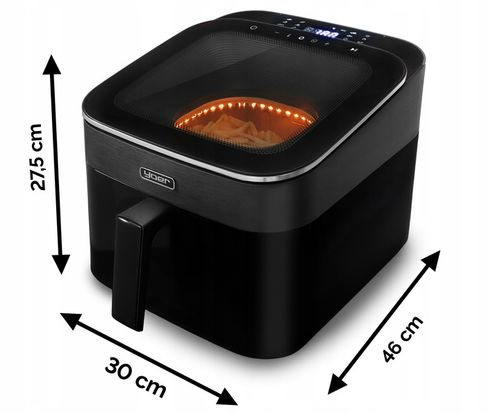 Frytkownica beztłuszczowa 6,5L Air Fryer Yoer 1700W +Duże okno 12 programów na Arena.pl