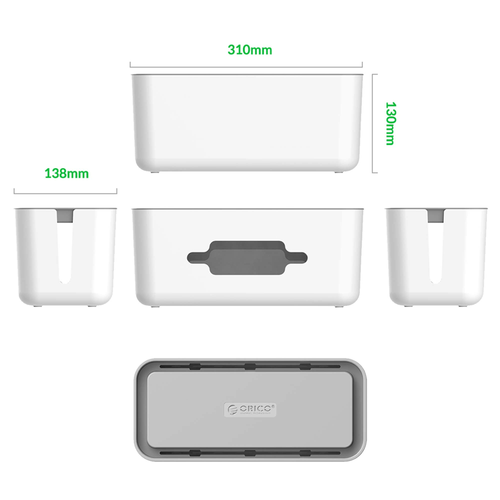 Orico Organizer na kable, biały 30 cm na Arena.pl