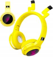 Słuchawki nauszne ŚWIECĄCE USZY LED PIKACHU DZIECI