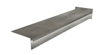 Stopnica schodowa gresowa z miejscem pod LED - szara beton/kamień 100x30