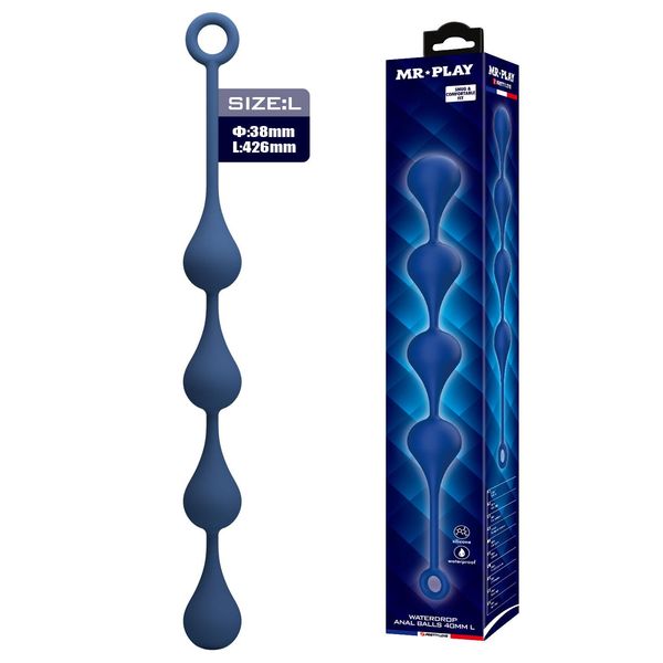 Mr. Play Waterdrop Anal Balls – 42.6 Cm L zdjęcie 1