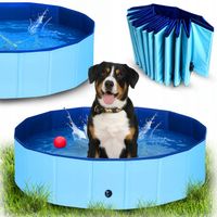 BASEN DLA ZWIERZĄT PSA SKŁADANY OGRODOWY DOMOWY 160X30 KOJEC DO