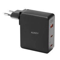 Ładowarka Aukey PA-B7O 140W GaN 2xUSB-C 1xUSB-A DO Laptopa i Telefonu