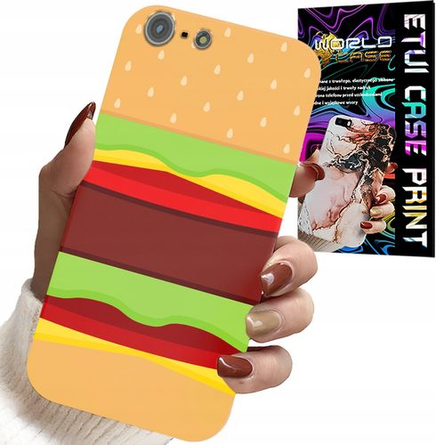 ETUI DO IPHONE 5 / 5S / 5C - CASE BURGER CHEESEBURGER OBUDOWA PREZENT na Arena.pl