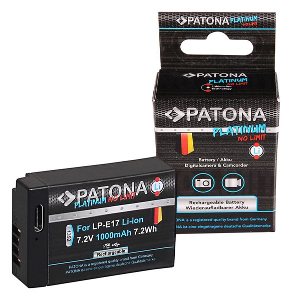 Patona Platinum akumulator Canon LP-E17 z USB-C zdjęcie 1