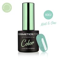 Cosmetics Zone Lakier hybrydowy hipo miętowy z drobinkami K002