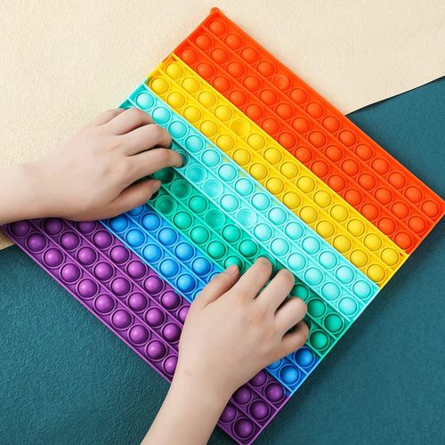 ZABAWKA SENSORYCZNA SQUARE 30X30 RAINBOW na Arena.pl