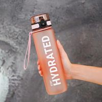 Butelka na wodę 1L, przenośna butelka sportowa, ładna butelka do picia – 1,0 l / V