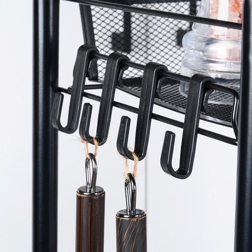 Wózek na Kółkach Mobilny Regał Kuchenny Łazienkowy 4 Poziomowy Szafka Półka na Arena.pl