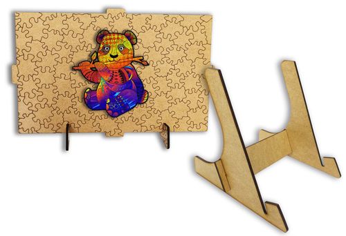 Puzzle Drewniane dla dzieci i dorosłych Panda w pudełku drewnianym na Arena.pl