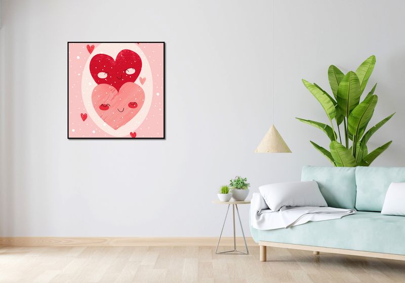 Plakat 80x80cm Ciepło Serca zdjęcie 4