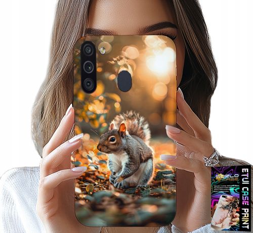ETUI DO SAMSUNG GALAXY A21 - SŁODKA WIEWIÓRKA, CASE Z WŁASNYM MOTYWEM na Arena.pl