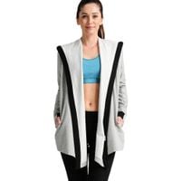 Bluza sportowa Adidas Wrap Me Up damska dresowa narzuta termoaktywna z kapturem 2XS