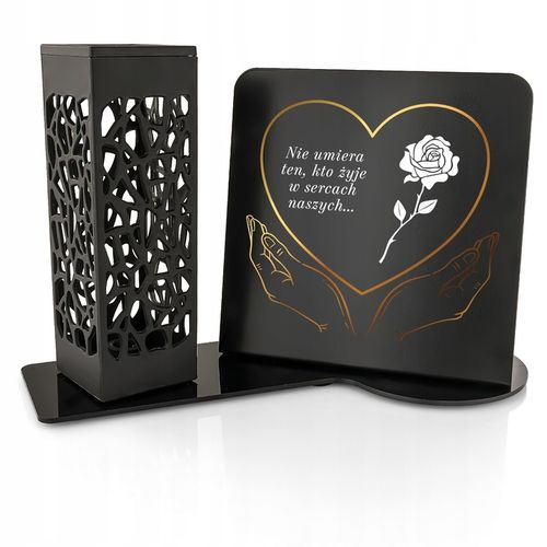 Znicz Solarny Led z Personalizacją na Grób Mamy Taty Babci Dziadka na Arena.pl