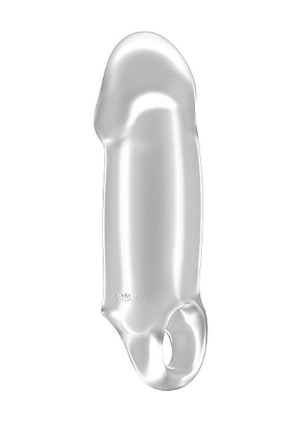 No.37 - Stretchy Thick Penis Extension - Translucent zdjęcie 1