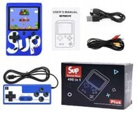 Game Boy Mini Konsola Retro Przenośna 400 Gier do TV + PAD dla 2 Osób