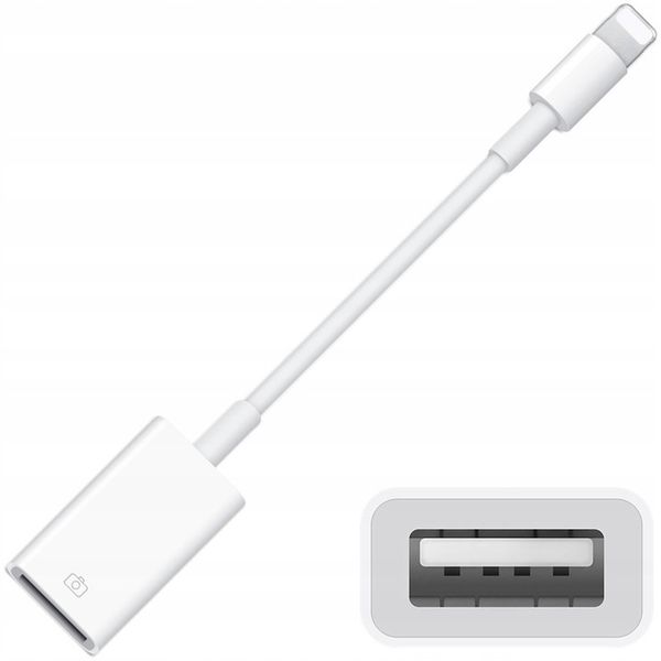 PRZEJŚCIÓWKA ADAPTER USB OTG USB-A KABEL PENDRIVE DO LIGHTNING IPHONE IPAD zdjęcie 1