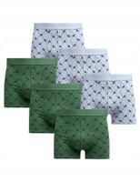 Bokserki Męskie Bawełniane WZOREK KLASYCZNE KOLOROWE MORAJ ZESTAW 6-PAK L
