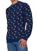 Męska bluzka bluza dresowa świąteczna 2XL granat