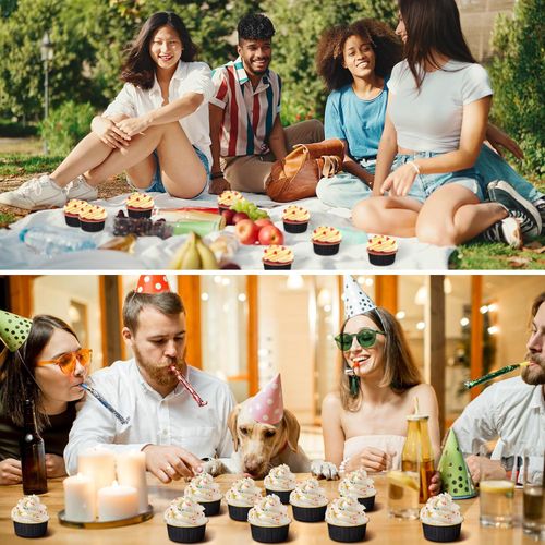 Złoto-Czarne Papilotki Do Muffinek Kubeczki Foremki Na Babeczki 50Szt na Arena.pl