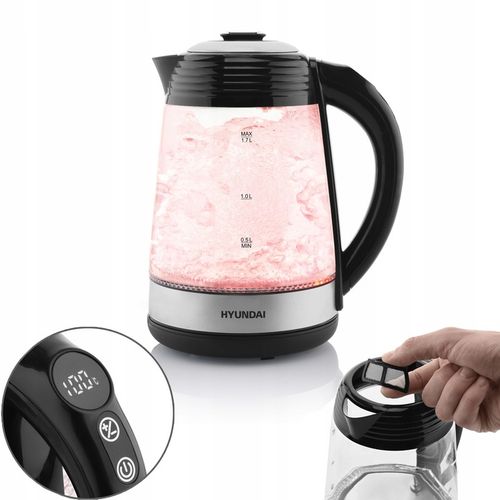 CZAJNIK ELEKTRYCZNY HYUNDAI BEZPRZEWODOWY SZKLANY na Arena.pl