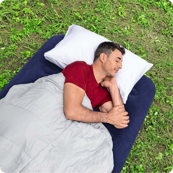 Materac dmuchany 188x99x22 cm z pompką tłokową Bestway 67001 zdjęcie 8