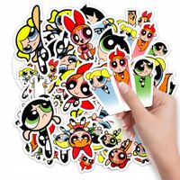 NAKLEJKI NA ZESZYT NALEPKA Z POSTACIAMI ATOMÓWKI BRAWURKA BAJKA WZORY 10SZT