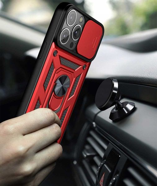 Spacecase Camring Iphone 14 Pro Red zdjęcie 3