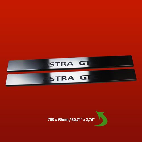 Listwa progowa OPEL ASTRA MK6/J/IV ASTRA GTC Stal nierdzewna 304 mat  2szt na Arena.pl