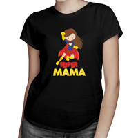 Super Mama- damska koszulka na prezent dla mamy