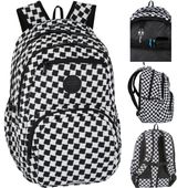 COOLPACK PICK PLECAK SZKOLNY MŁODZIEŻOWY SACHOWNICA CZARNO BIAŁA pepitka