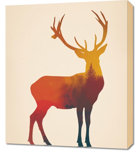 Obraz 60x70cm Światło Leśnego Monarchy zdjęcie 1
