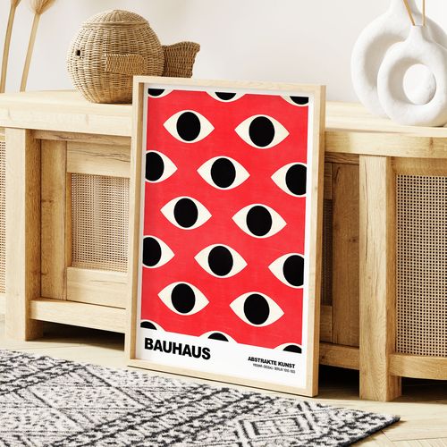 Plakat bauhaus oczy pattern 30x40 cm na Arena.pl