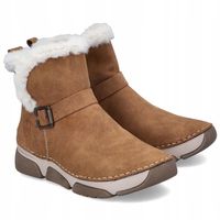 Śniegowce damskie Rieker 45966-20 BROWN brązowe EKO SKÓRA R..39